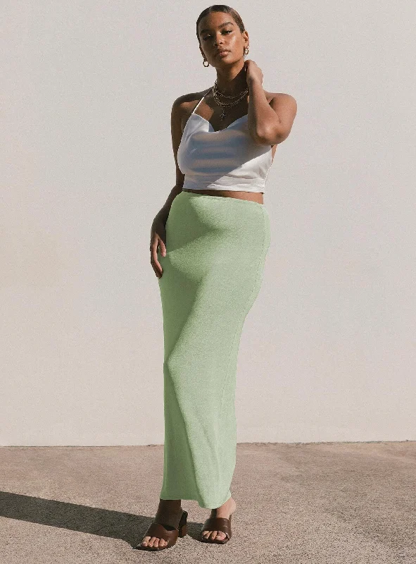 Boutique Dress Online Harriette Maxi Skirt Sage