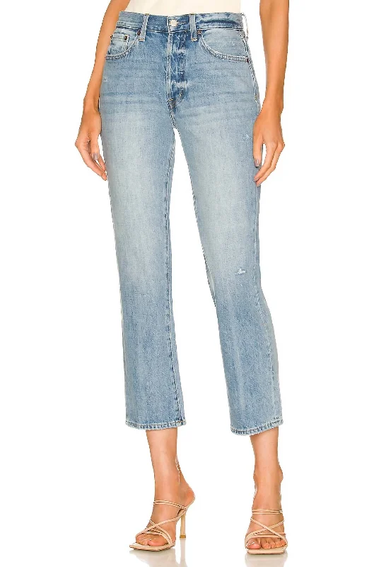 Casual Fashion for Women Charlie High Rise Straight Leg Jean In Ventura