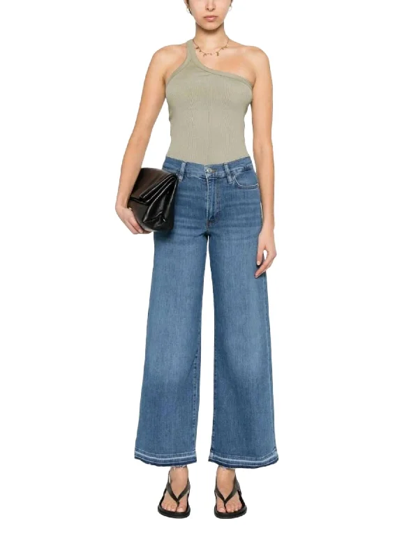 Women's Holiday Clothing Le Slim Palazzo Jeans In Jetty