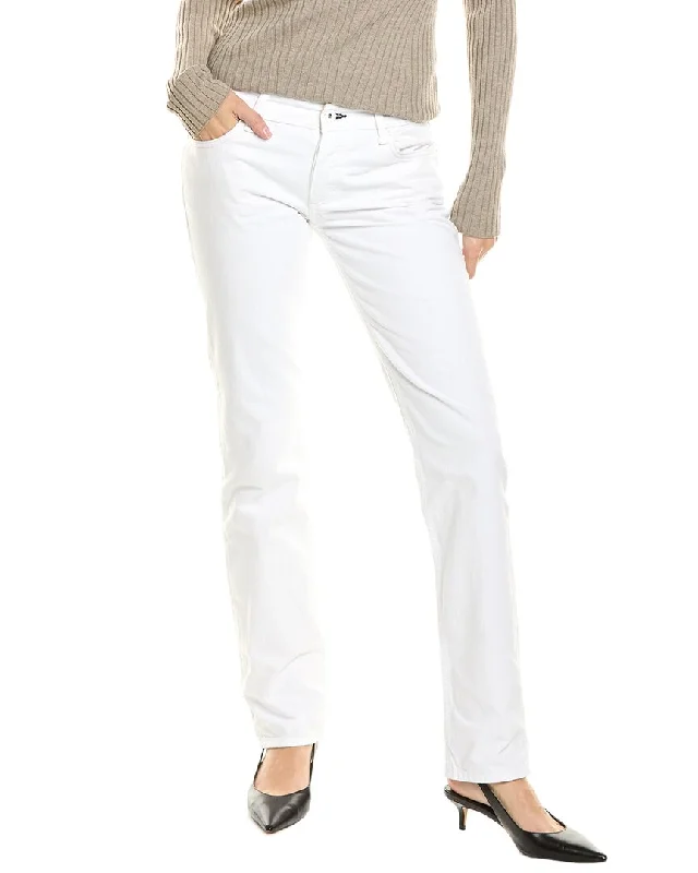 Comfortable Loungewear for Women rag & bone Piper Bright White Low-Rise Straight Jean