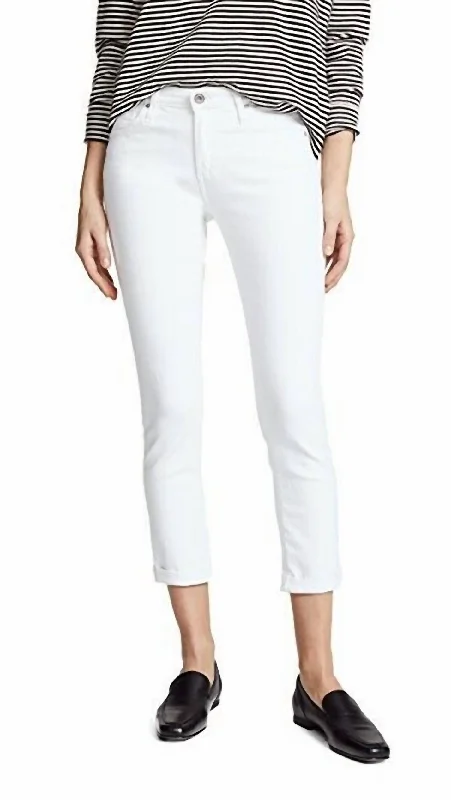 Trendy Women's Apparel for All Seasons Prima Roll-Up Jeans In White