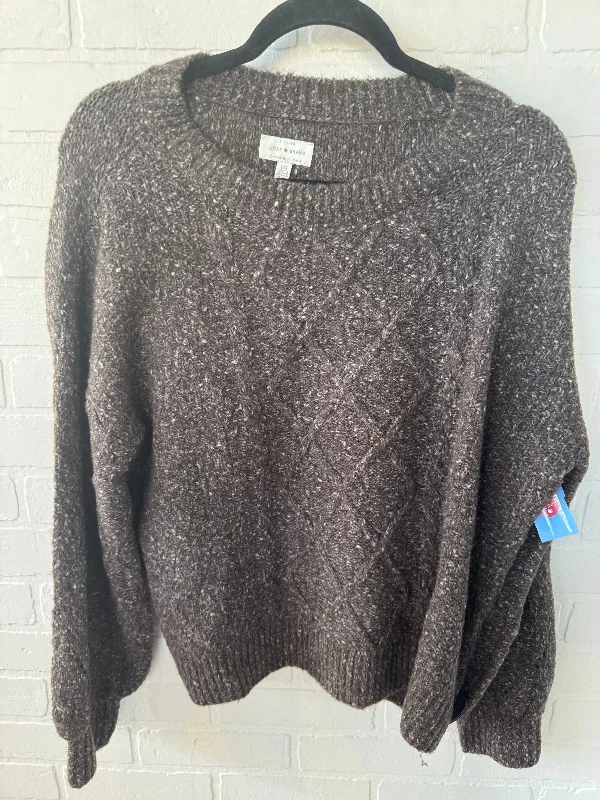 Sweater By Lucky Brand In Brown, Size: L