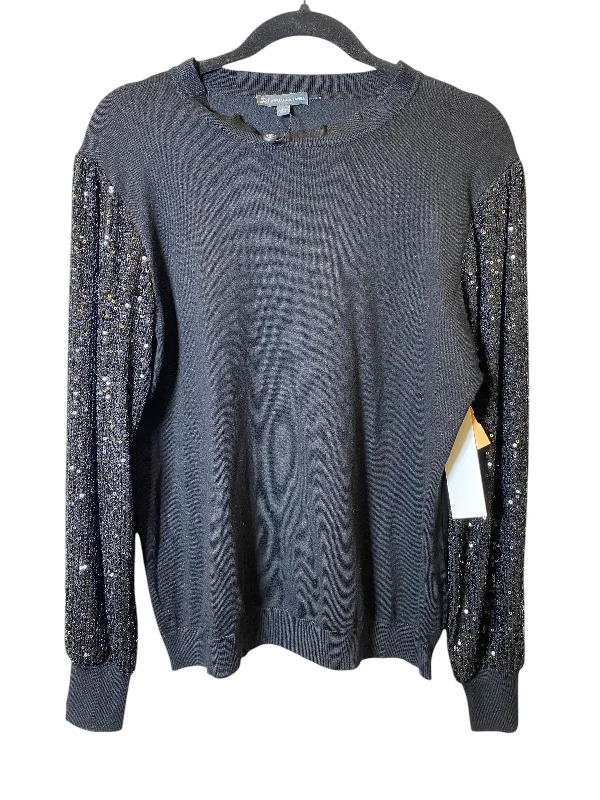 Sweater By Adrianna Papell In Black, Size: L