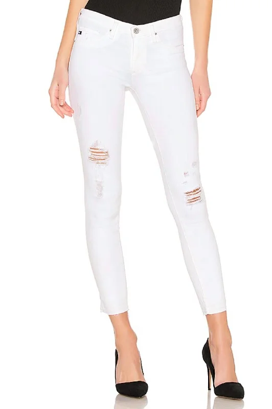 Women's Fashion Essentials Legging Ankle Skinny Jeans In Rudimentary White