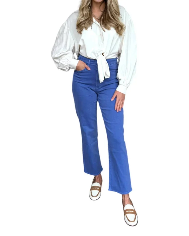 Formal Attire For Women 90S Super High Rise Ankle Straight Jeans In Blue Galactic Cobalt