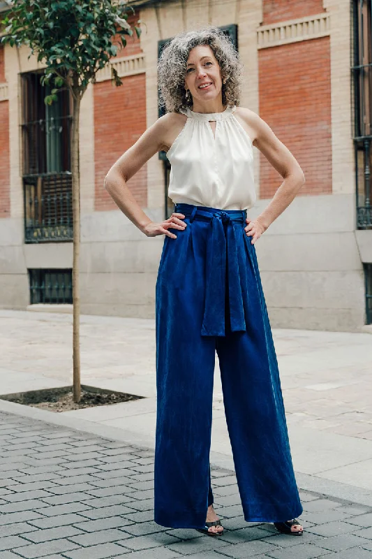 Chic Women's Outfit Ideas Liesl + Co Cannes Wide-legged Trousers