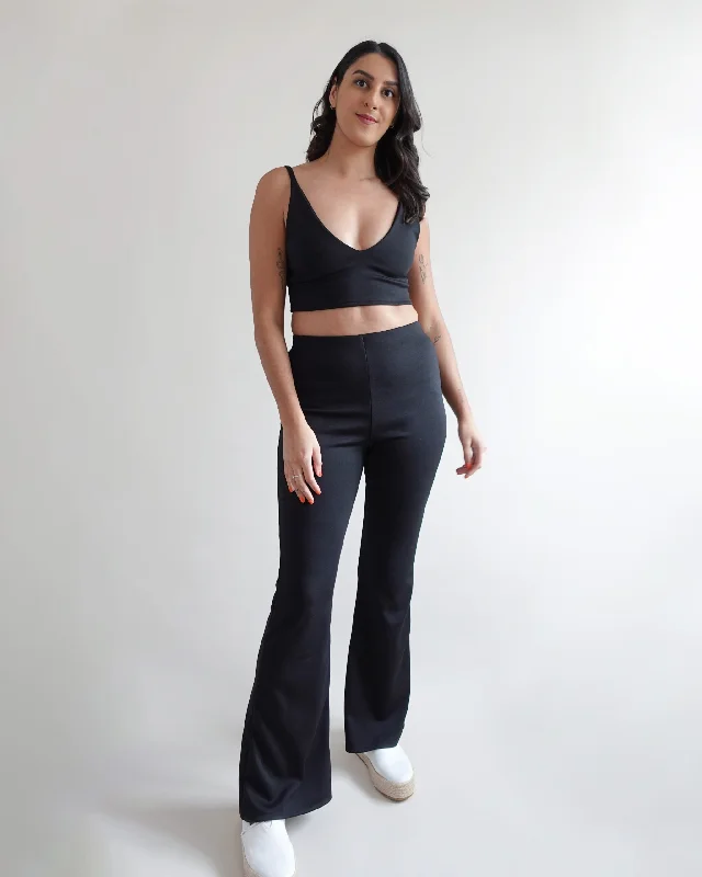 Comfortable Outfit For Women Tammy Handmade Freya Flare Trousers