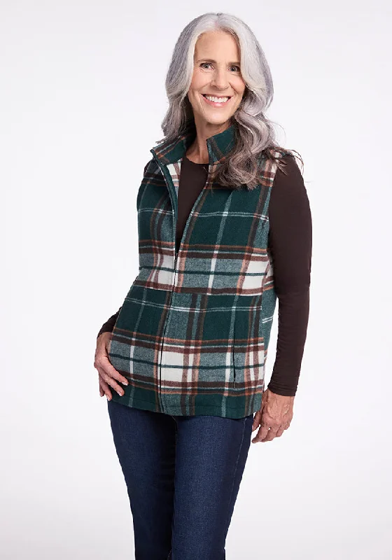 Classic Women's Apparel Colbie Vest - Espresso Plaid