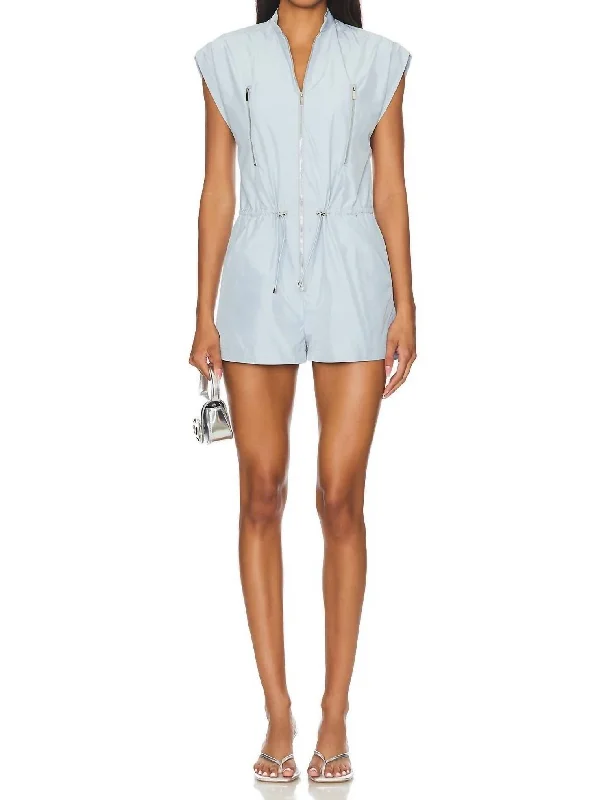 Classic Women's Clothing Styles Neville Romper In Aero