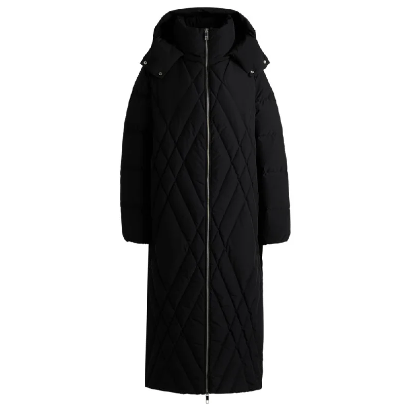 Women's Occasion Wear Clothes Quilted down coat with adjustable hood