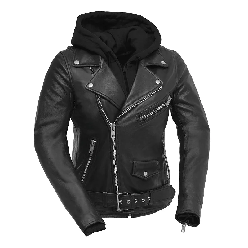 Plus-Size Women's Clothing Ryman - Women's Motorcycle Leather Jacket