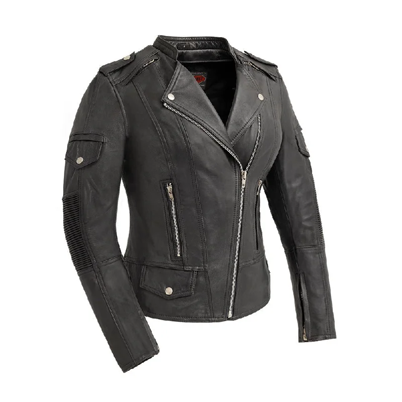 Women's Everyday Apparel Tantrum - Women's Motorcycle Leather Jacket