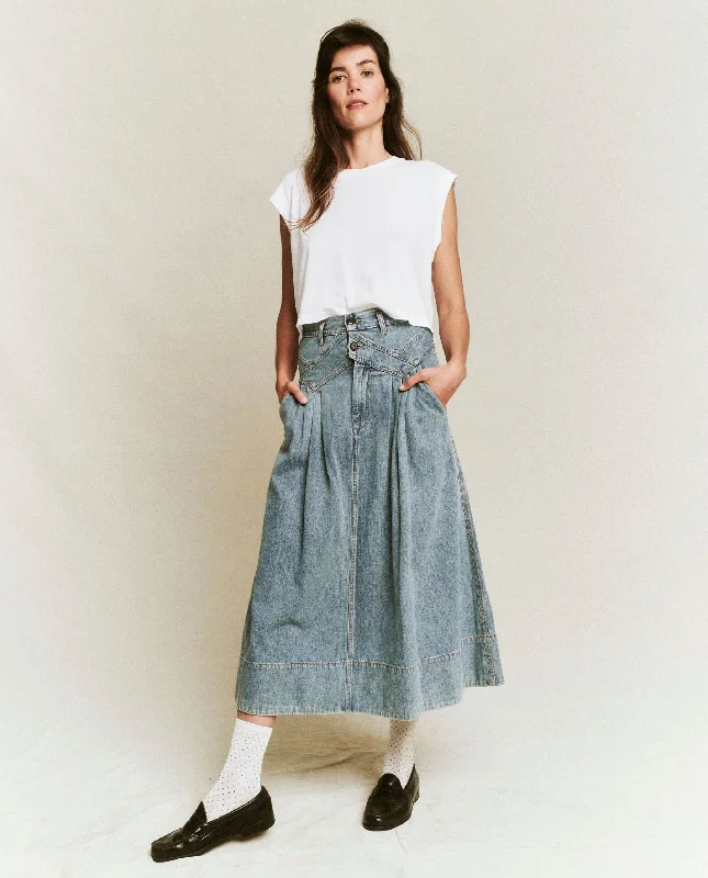 Stylish Outerwear Clothes For Women The Field Skirt. -- Misty Wash