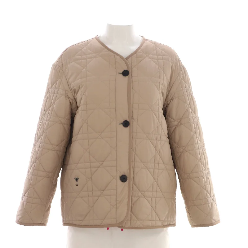 Women's Contemporary Apparel Women's Reversible Button Up Jacket Cannage Quilt Polyester and Sherpa Fleece