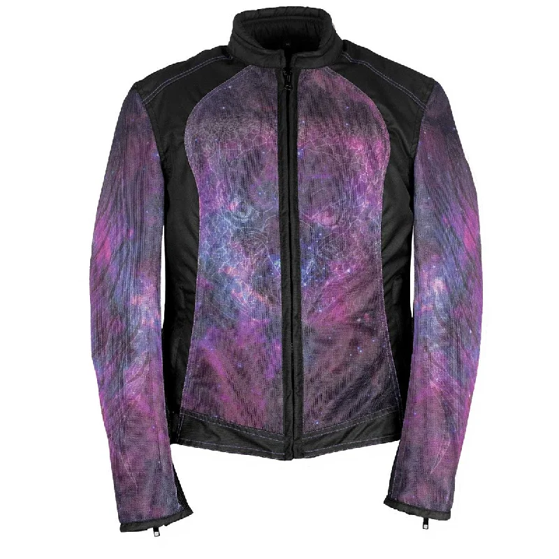 Women's Fashionable Attire For Work NexGen SH2384 Women's Cosmic Mesh and Textile Combo Jacket