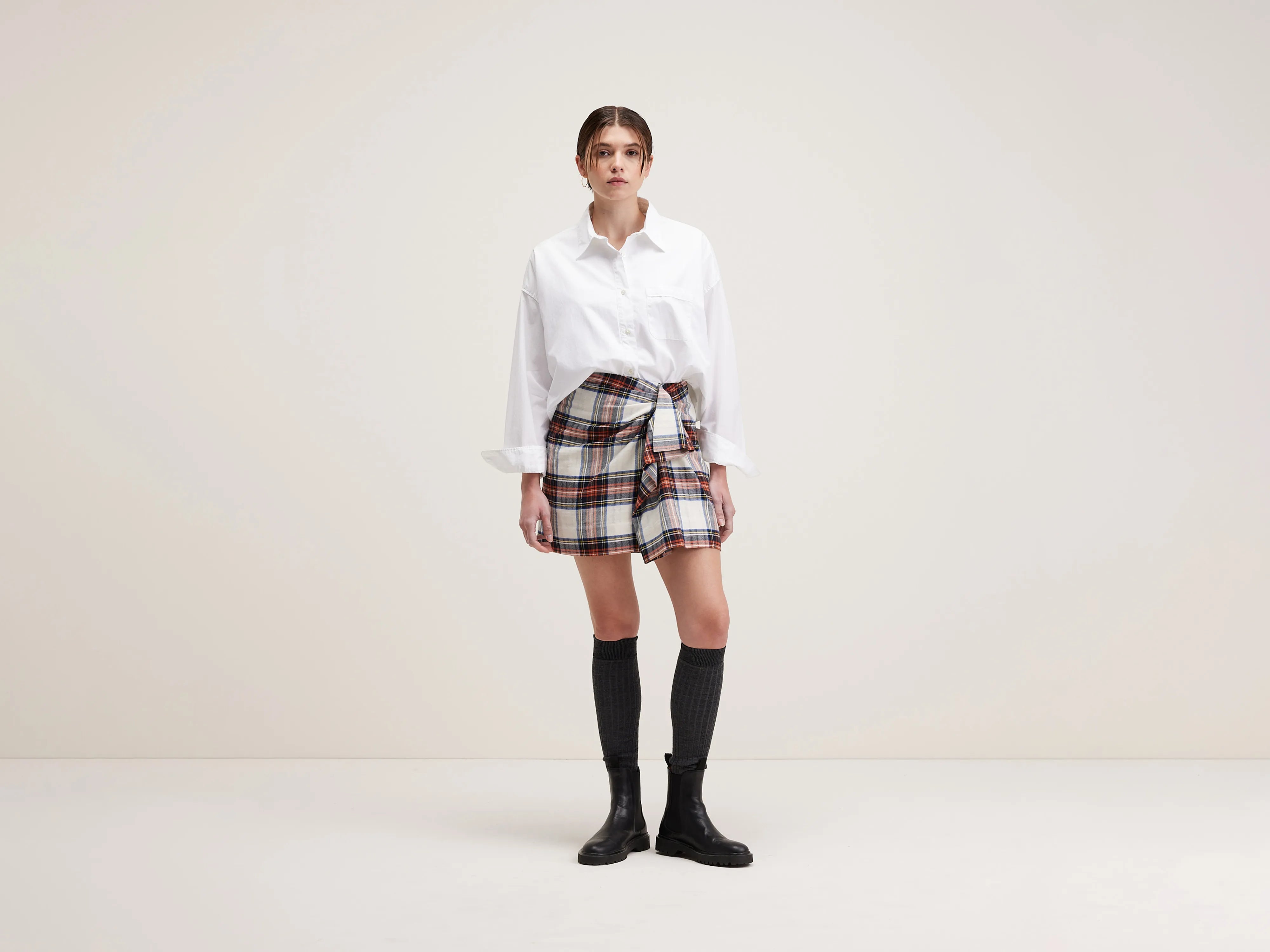 Women's Seasonal Clothing Anae mini skirt (242 / W / CHECK A)