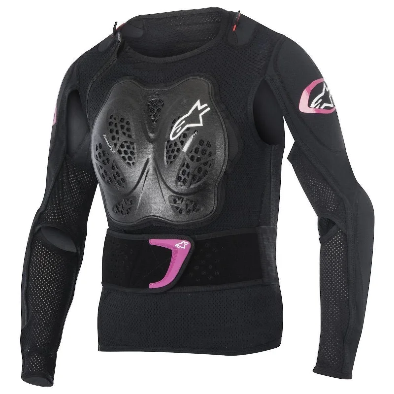 Women's Functional Outfit For Outdoor Activities Alpinestars Stella Bionic Women's Black/Purple Protective Motocross Jacket