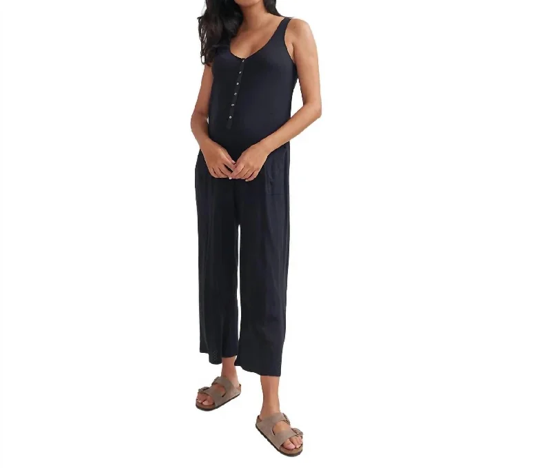 Women's Elegant Clothes The 24/7 Feeding Jumpsuit In Black