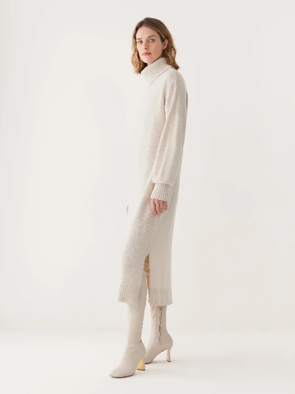 Women's Clothing for Every Season and Trend The Turtleneck Sweater Dress in Cream