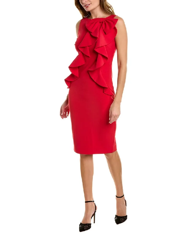 Women's Relaxed Clothes Badgley Mischka Bow Sheath Dress