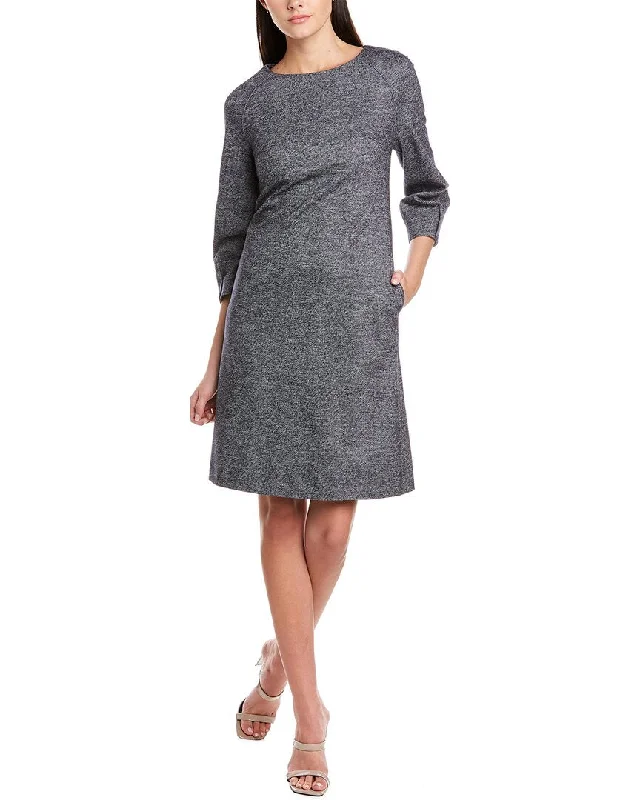 Women's Layered Outfit Peserico Wool-Blend Shift Dress