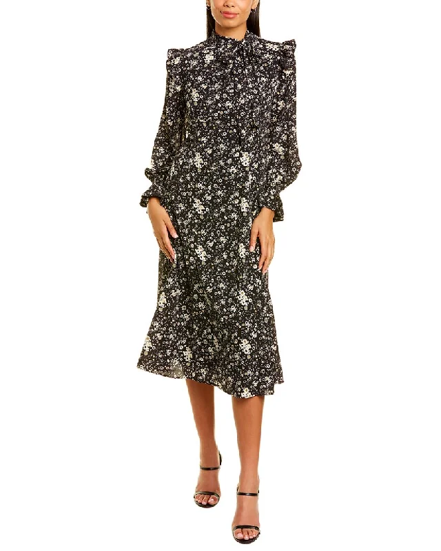 Women's Contemporary Apparel Teri Jon by Rickie Freeman Floral Midi Dress