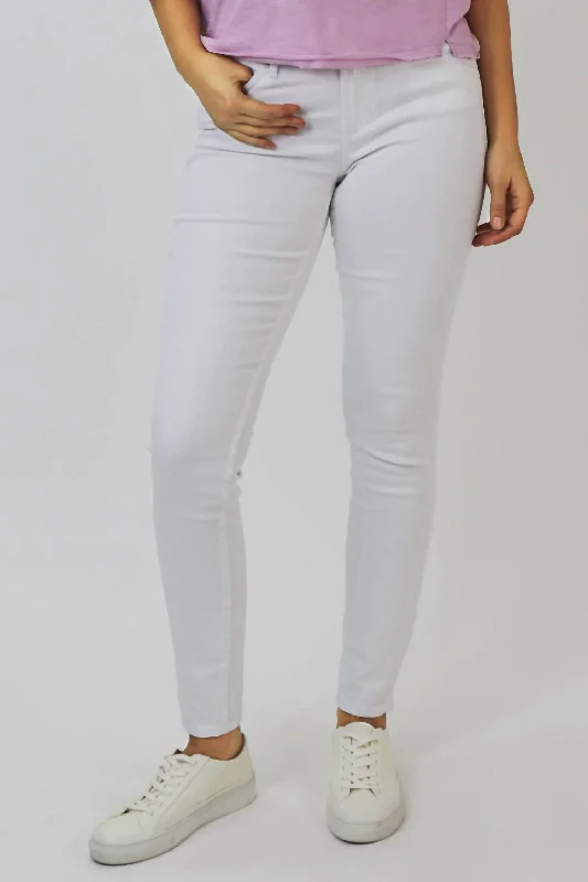 Elegant Clothing For Women Blaire High Rise Ankle Slim Straight Jean In Optic White