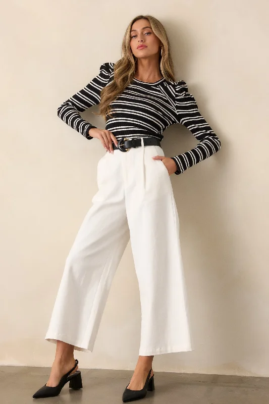 Affordable Women's Attire Call It Fate Ivory Wide Leg Jeans