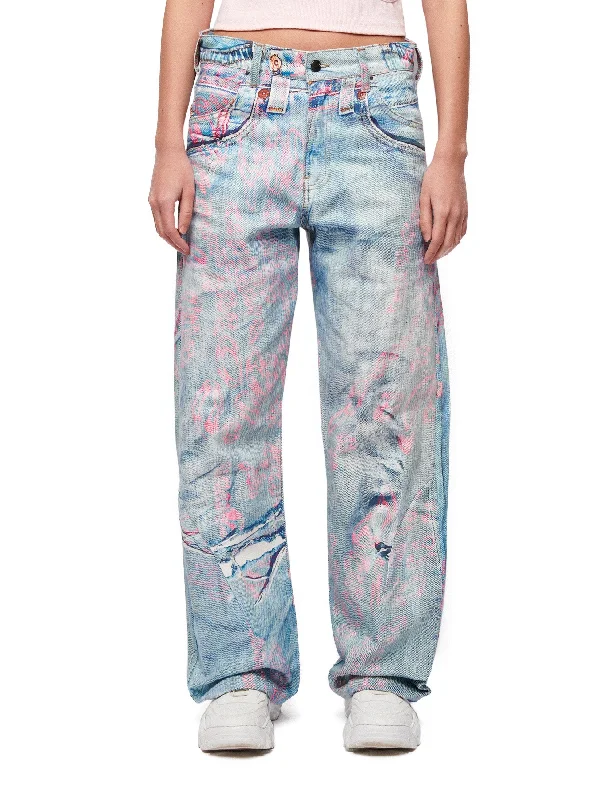 Online Shopping Boutiques FAUX DENIM RIPPED