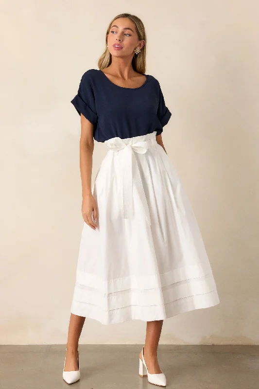 Big Sale Event Glimpse In Time 100% Cotton White Palazzo Pants