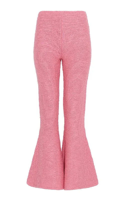 Modern Women's Apparel Karpo Flare Cropped Knit Pant in Rosa Cashmere Silk