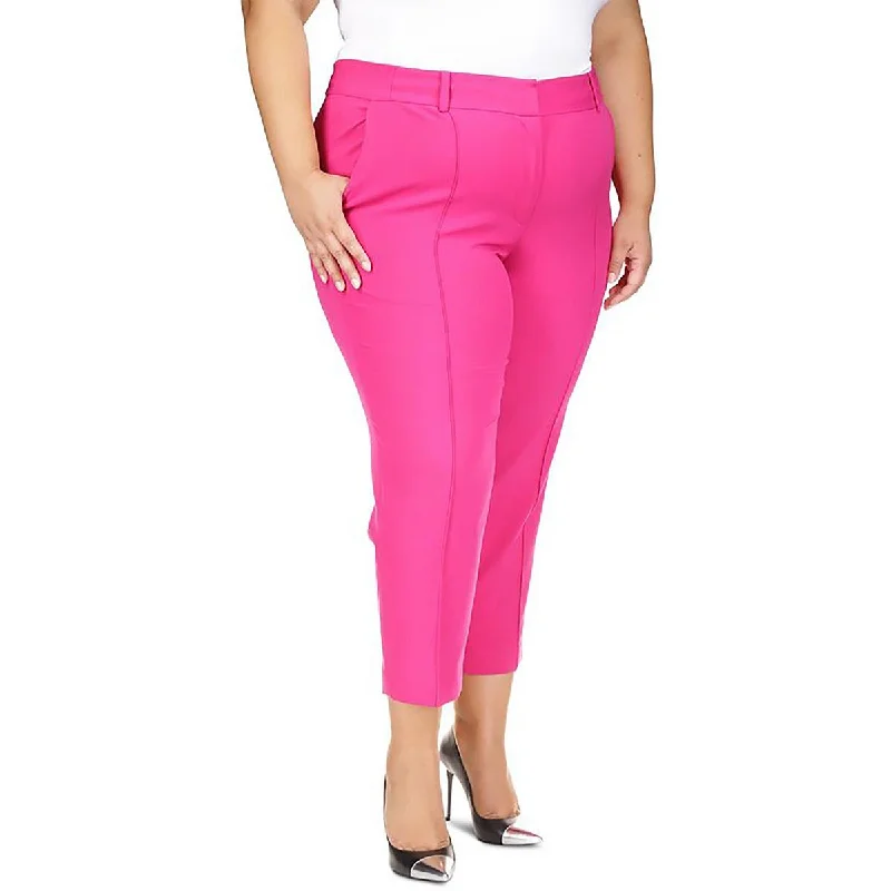 Women's Holiday Clothes Plus Womens Pleated Office Cropped Pants