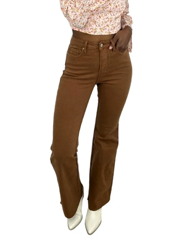 Discount Store Preakness Flare Jeans In Camel