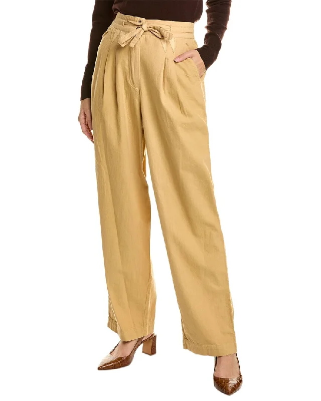 Women's Stylish Professional Apparel SEA NY Therese Twill Pleated Pant